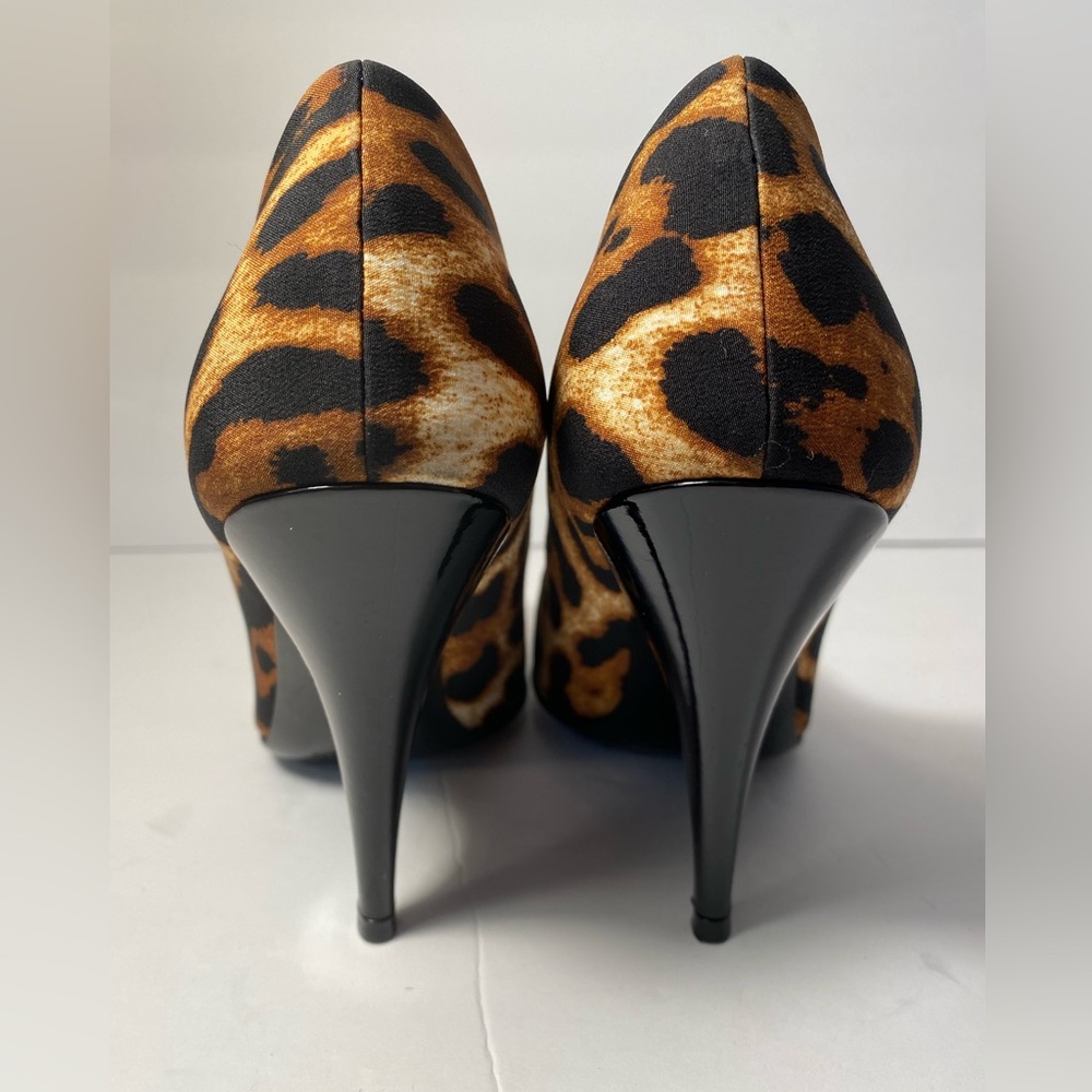 YSL Yves Saint Laurent leopard pumps heels 35 - Picture 4 of 11